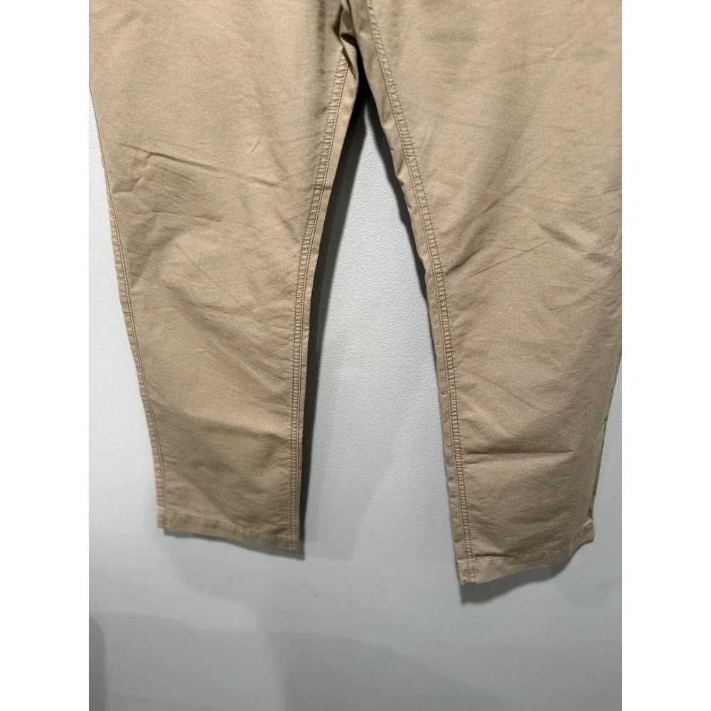Banana Republic Mens 35x30 Straight Fit Chino Pants Khaki Tan Cotton RN 54023